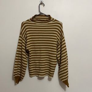 Striped brown sweater